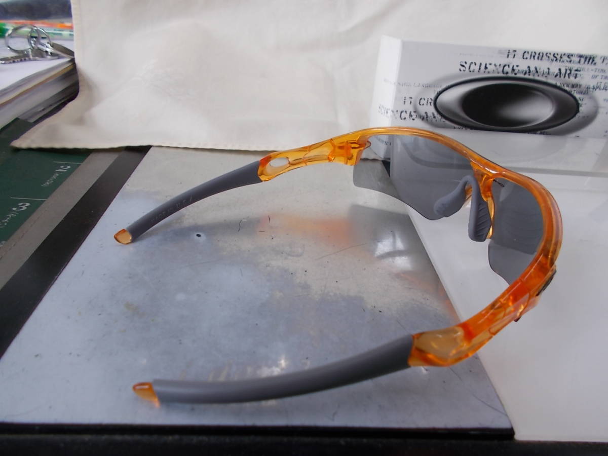 OAKLEY オークリー Radar Path カスタム 09-756J サングラス 中古　Crystal Orange×Slate Iridium_画像6