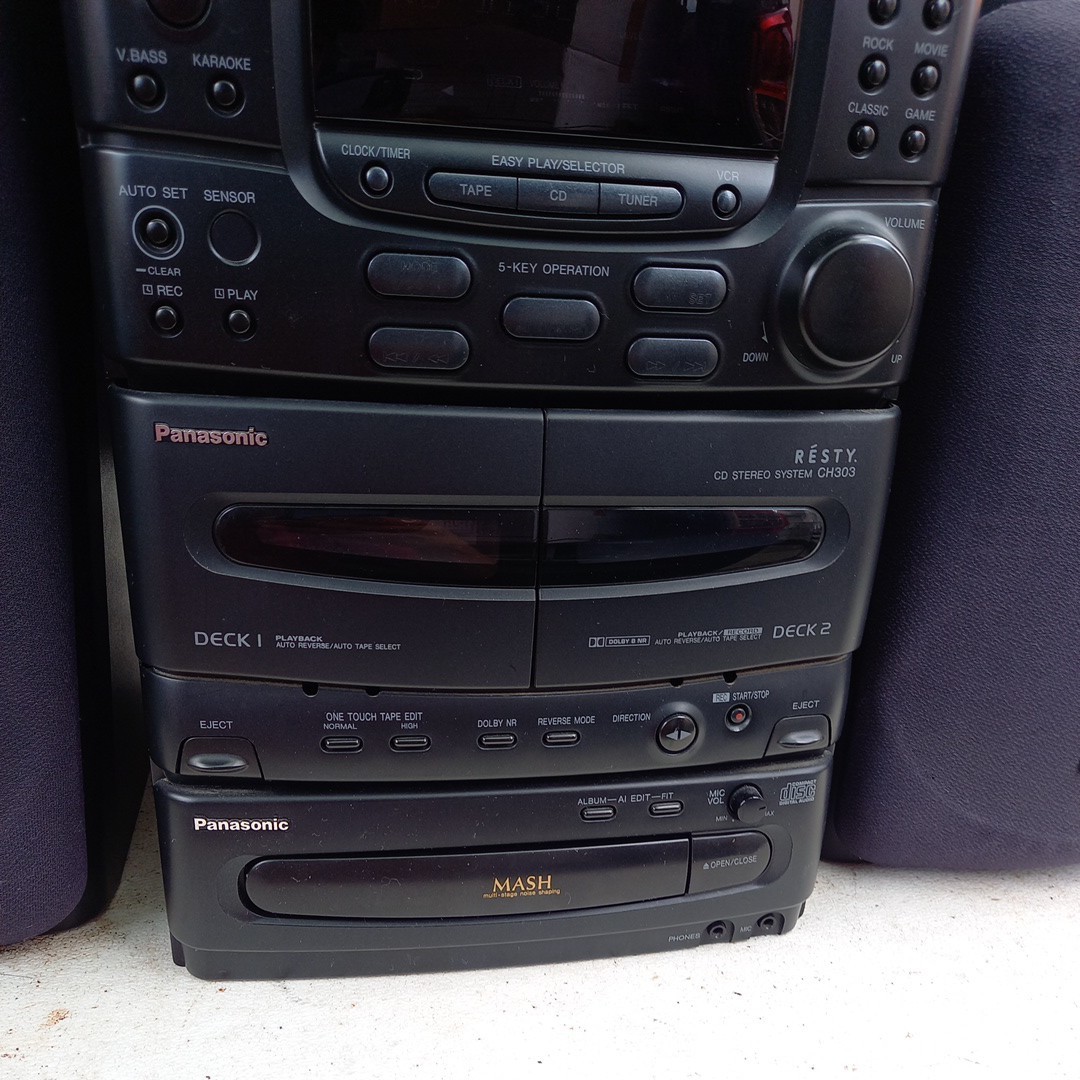  system player? radio cassette cd Panasonic sa-ch 303 Junk Yupack 140 electrification is verification 