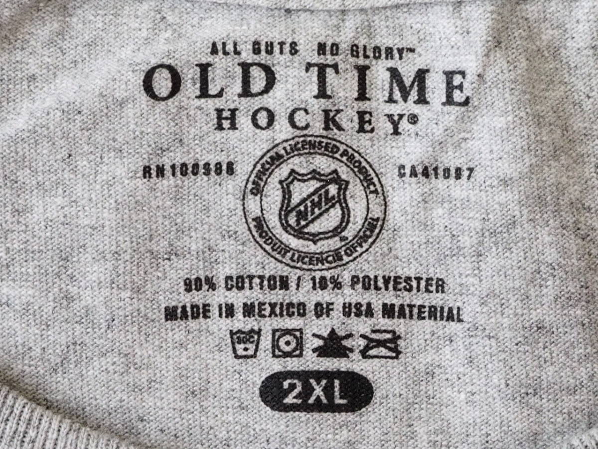 ☆送料無料☆ OLD TIME HOCKEY USA直輸入 古着 半袖 NHL WASHINGTON CAPITALS ワシントン・キャピタルズ Tシャツ メンズ 2XL グレー 中古の画像7