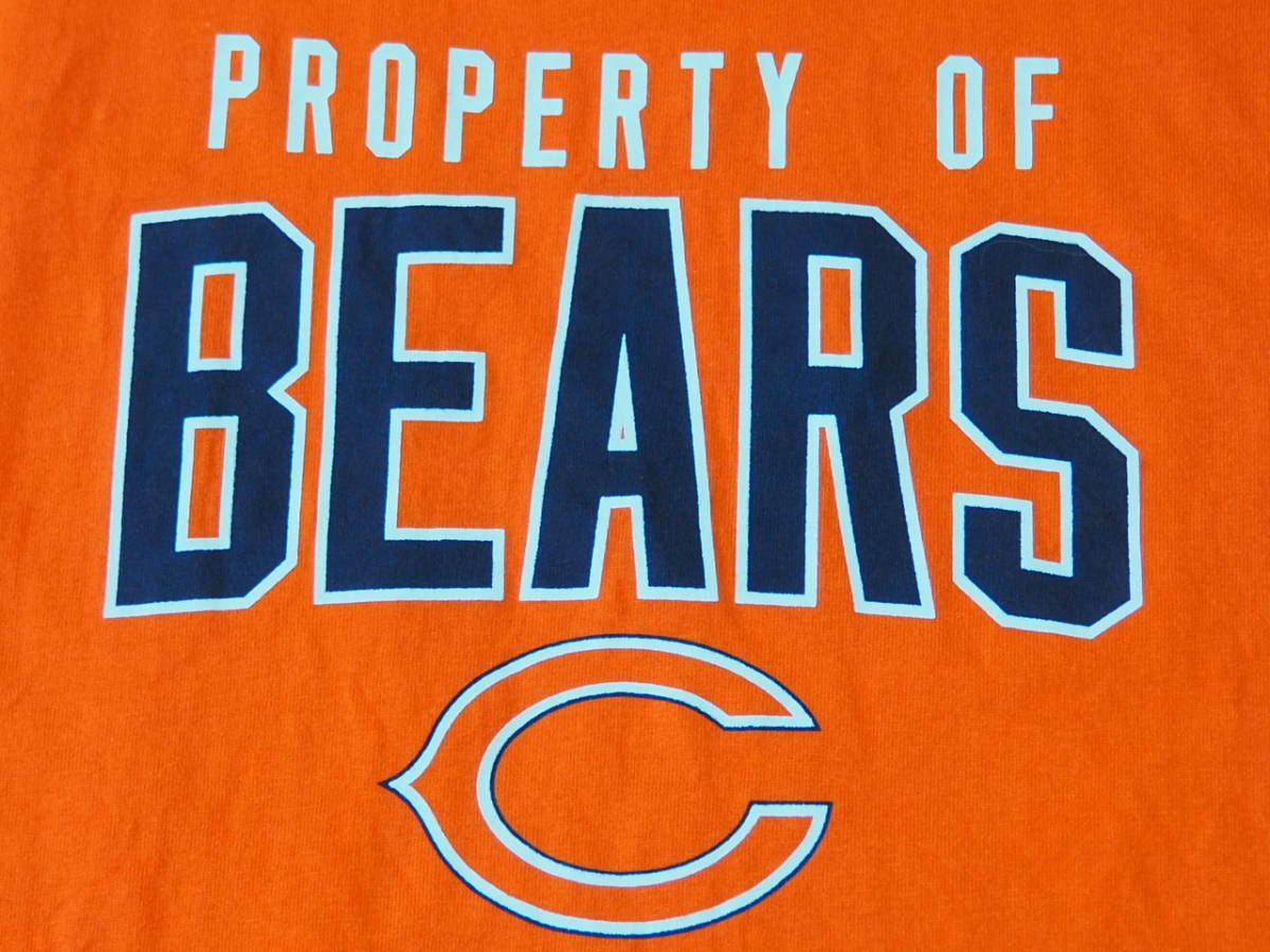 ☆送料無料☆ Reebok リーボック USA直輸入 古着 半袖 NFL CHICAGO BEARS シカゴ・ベアーズ Tシャツ メンズ XL オレンジ トップス 中古_画像4