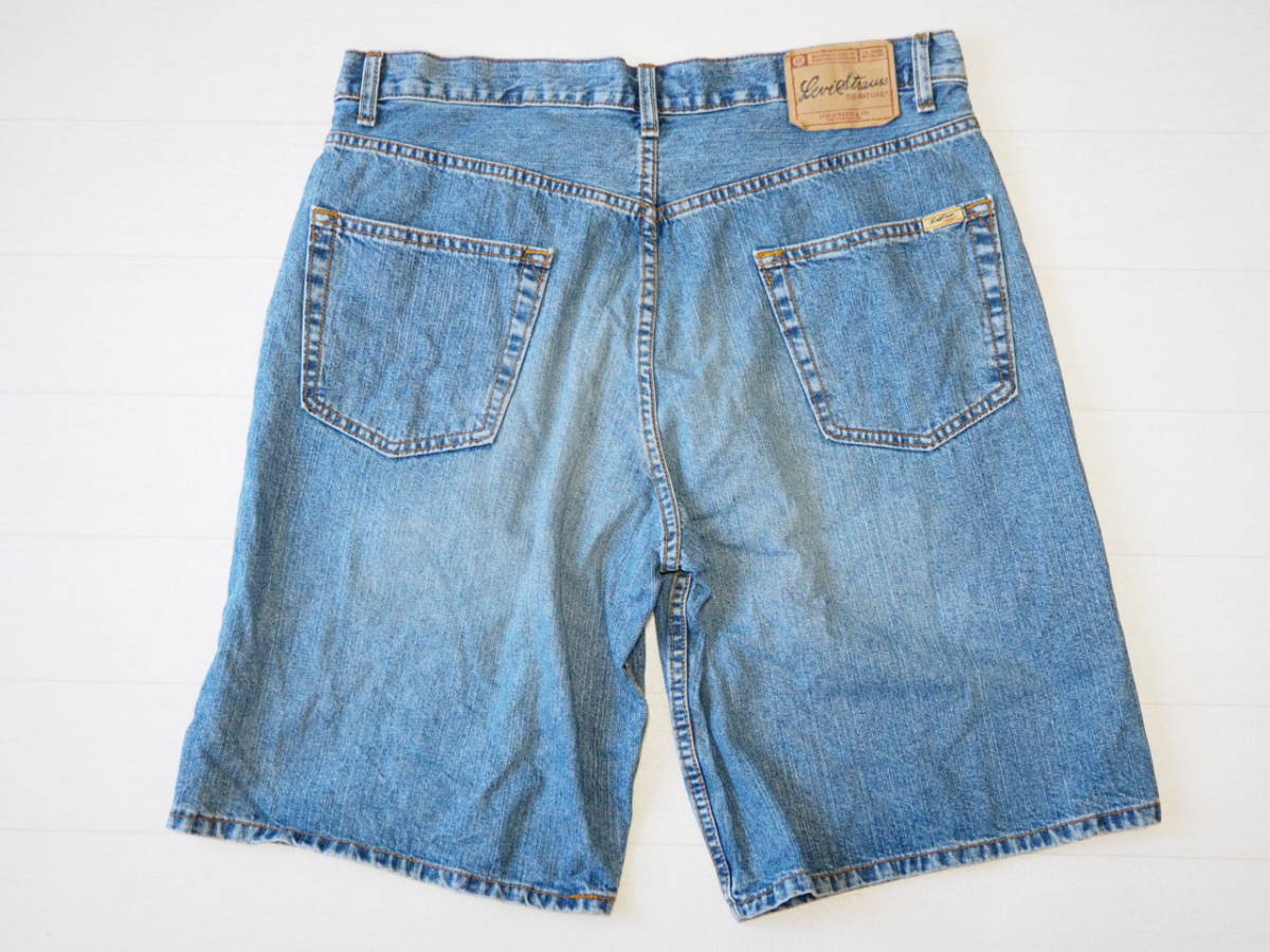 ☆送料無料☆ Levi’s リーバイス USA直輸入 古着 デニム ショートパンツ メンズ 36 インディゴブルー ボトムス 中古 即決_画像2