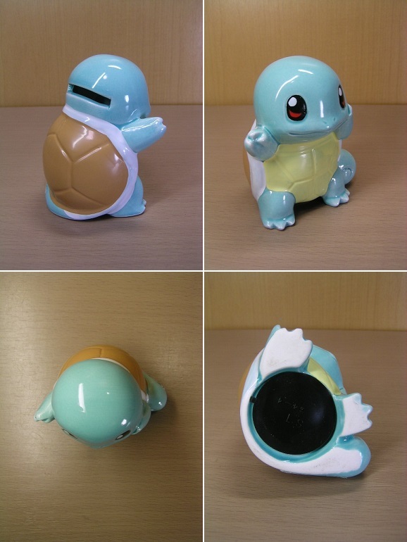 ポケモン ヒトカゲ ゼニガメ ピッピ 陶器製 貯金箱 3個セット ☆未使用～未展示品☆ ポケットモンスター_画像7