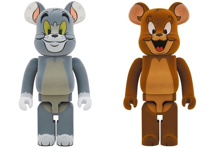 BE@RBRICK TOM & JERRY フロッキーVer. 1000％ 2種類セット ☆新品～未開封☆ MEDICOM TOY ベアブリック トム&ジェリー