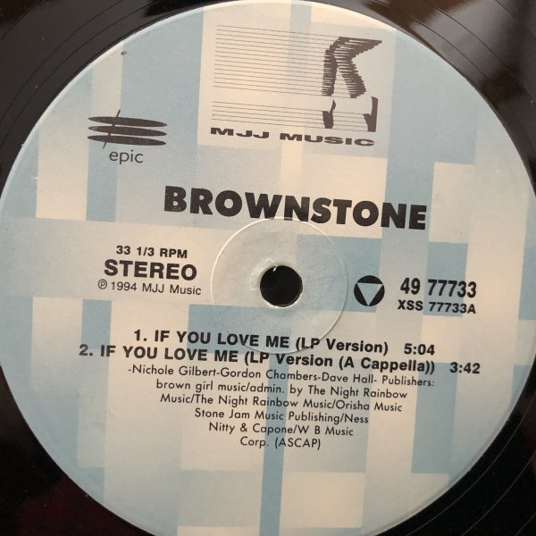 Brownstone / If You Love Me (Remixes)_画像1