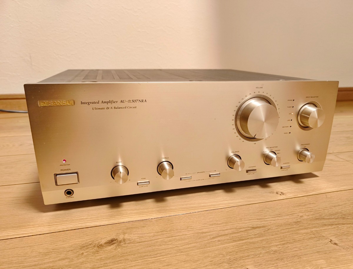 最新情報 SANSUI プリメインアンプ AU-α507NRA サンスイ 音出し確認