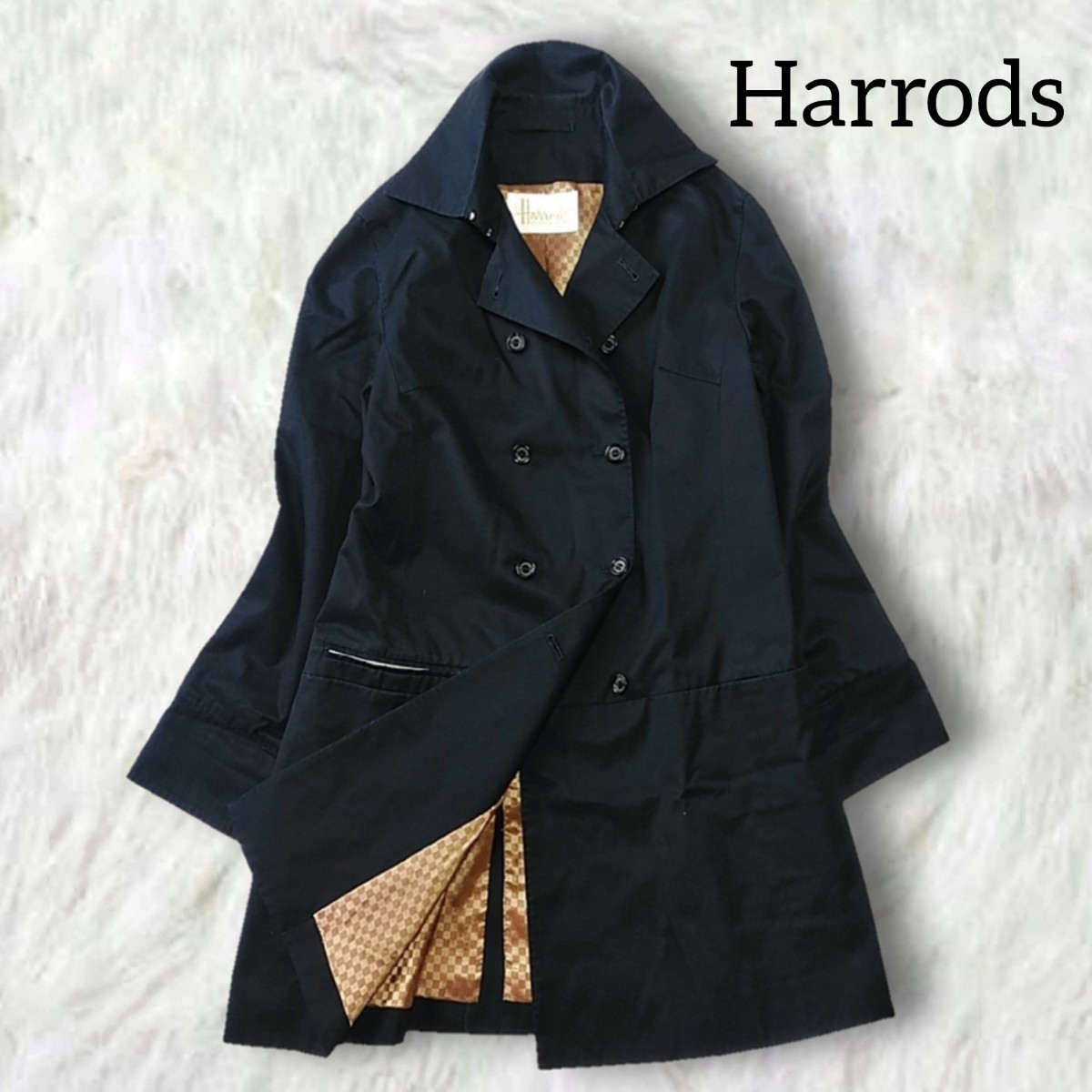 331 【Harrods】 ハロッズ ロングコート ジャケット アウター 2