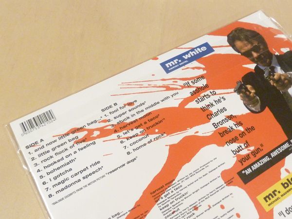 未使用 レザボア・ドッグス サントラ 180g重量盤LP Reservoir Dogs Music From The Original Motion Picture Soundtrack Quentin Tarantino_画像3