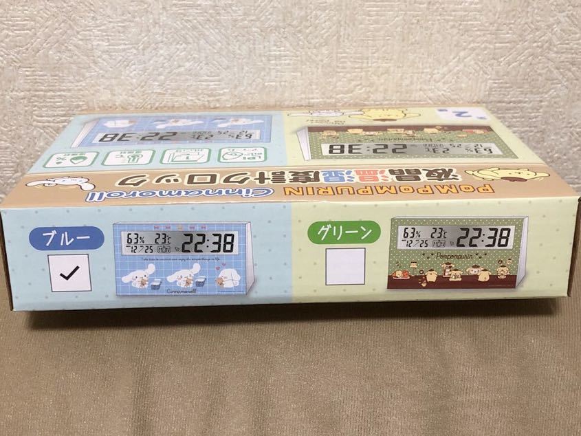  Sanrio sina Monroe ru liquid crystal temperature hygrometer clock unopened new goods pretty bracket clock 