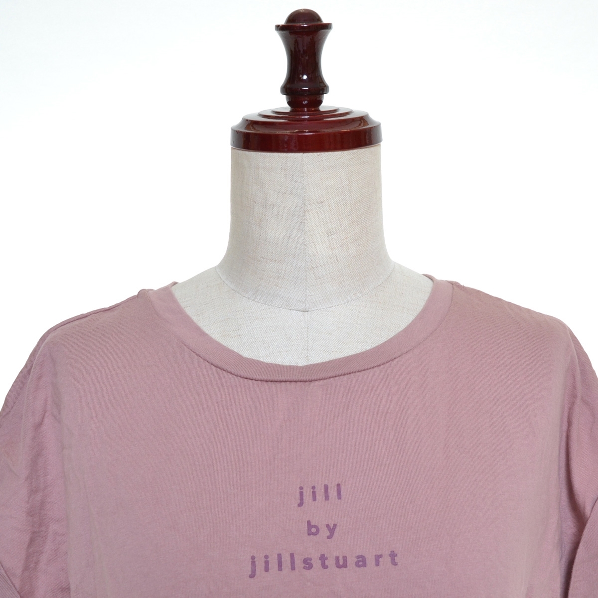 *452597 JILL by JILL STUART Jill bai Jill Stuart * cut and sewn задний лента roll выше T размер FR женский бежевый розовый 