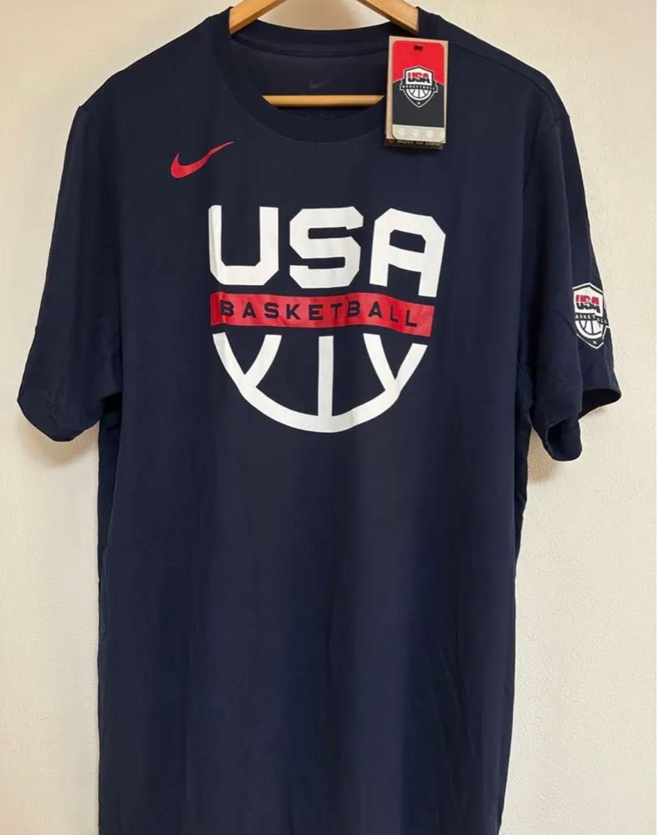 【新品未使用】NIKE バスケUSA代表Tシャツ（海外XL）