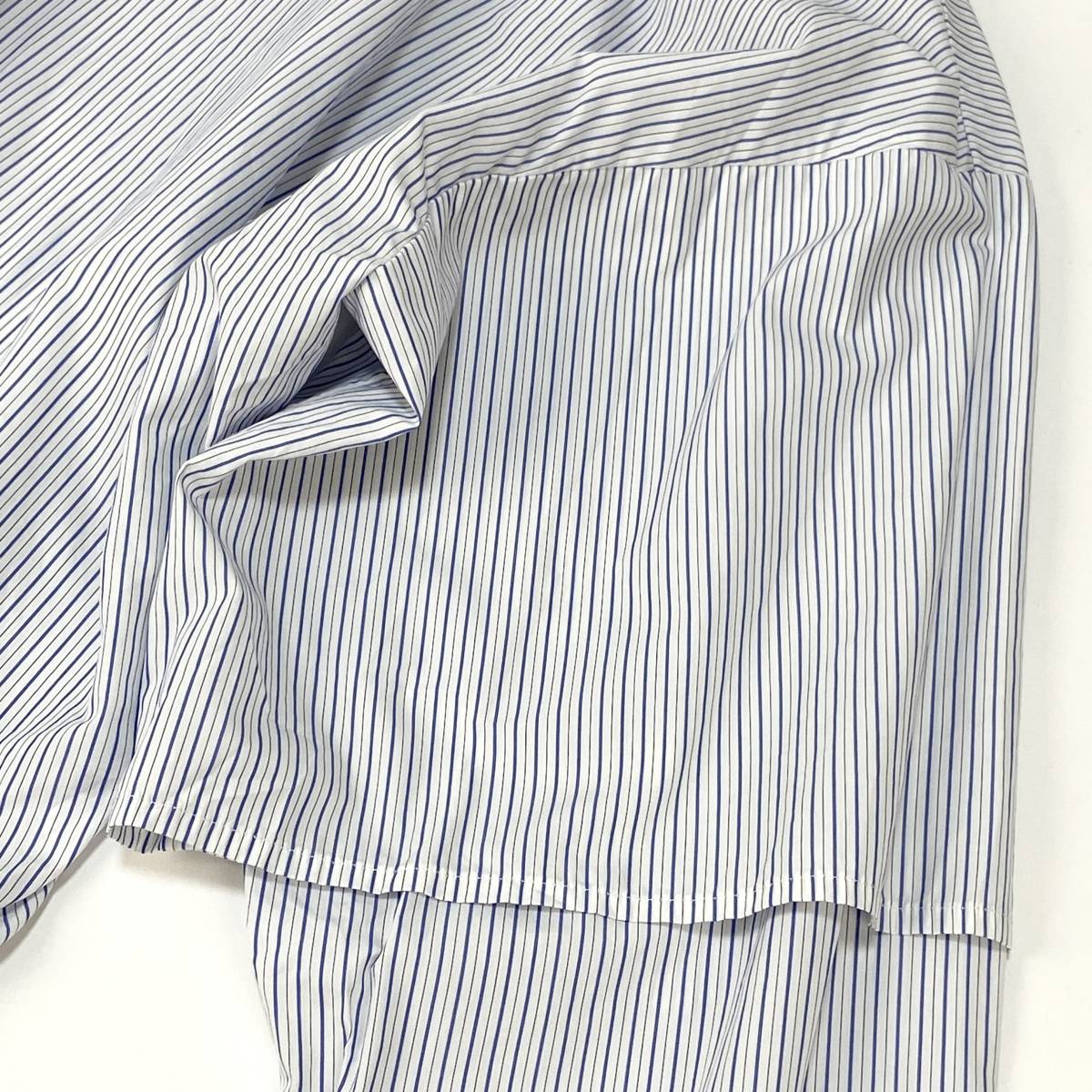 CAMIEL FORTGENS / カミエルフォートヘンス 20SS layered double sleeve shirt  レイヤードダブルスリーブシャツ 09.03.19. M ストライプ