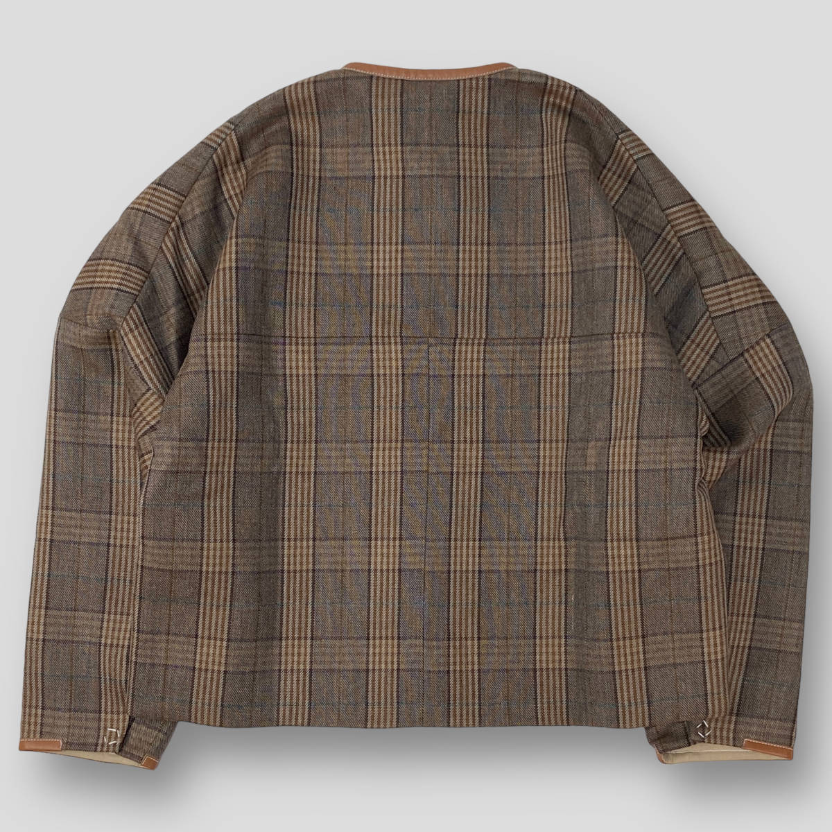 新品 定価9 3万 SUNSEA サンシー 19AW REVERSIBLE CARAMEL CHECK