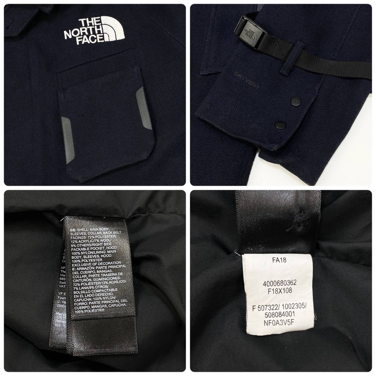 希少 THE NORTH FACE x KAZUKI KURAISHI ザ・ノースフェイス x 倉石一樹 18AW Urban Exploration DRYVENT JACKET NF0A3V5F XL コート_画像9