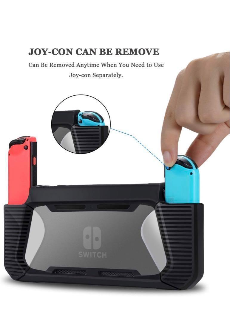コンパチブル Nintendo Switch カバー 耐衝撃 強化グリップゴム保