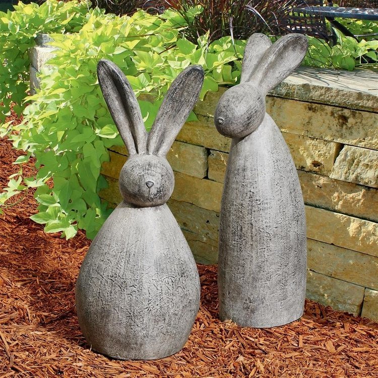 大きなたくましいバニーウサギの彫像 アート工芸彫刻 ガーデンイン装飾置物 玄関 エントランス 芝生 庭園 贈り物 輸入品_画像1