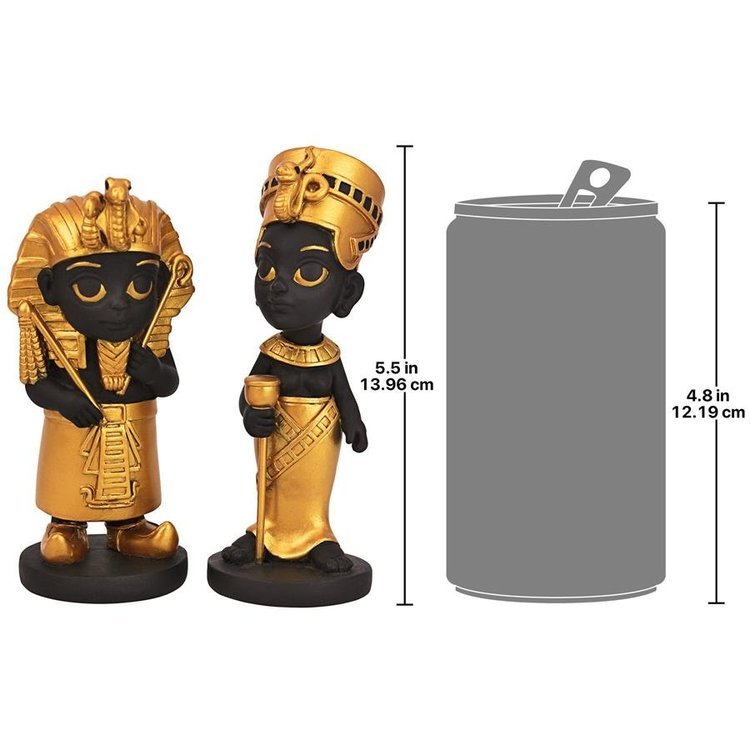 古代エジプト王国の小さな支配者彫像 2体セット アート工芸 書斎 古代エジプト王国の小さな支配者彫像 2体セット アート工芸 書斎