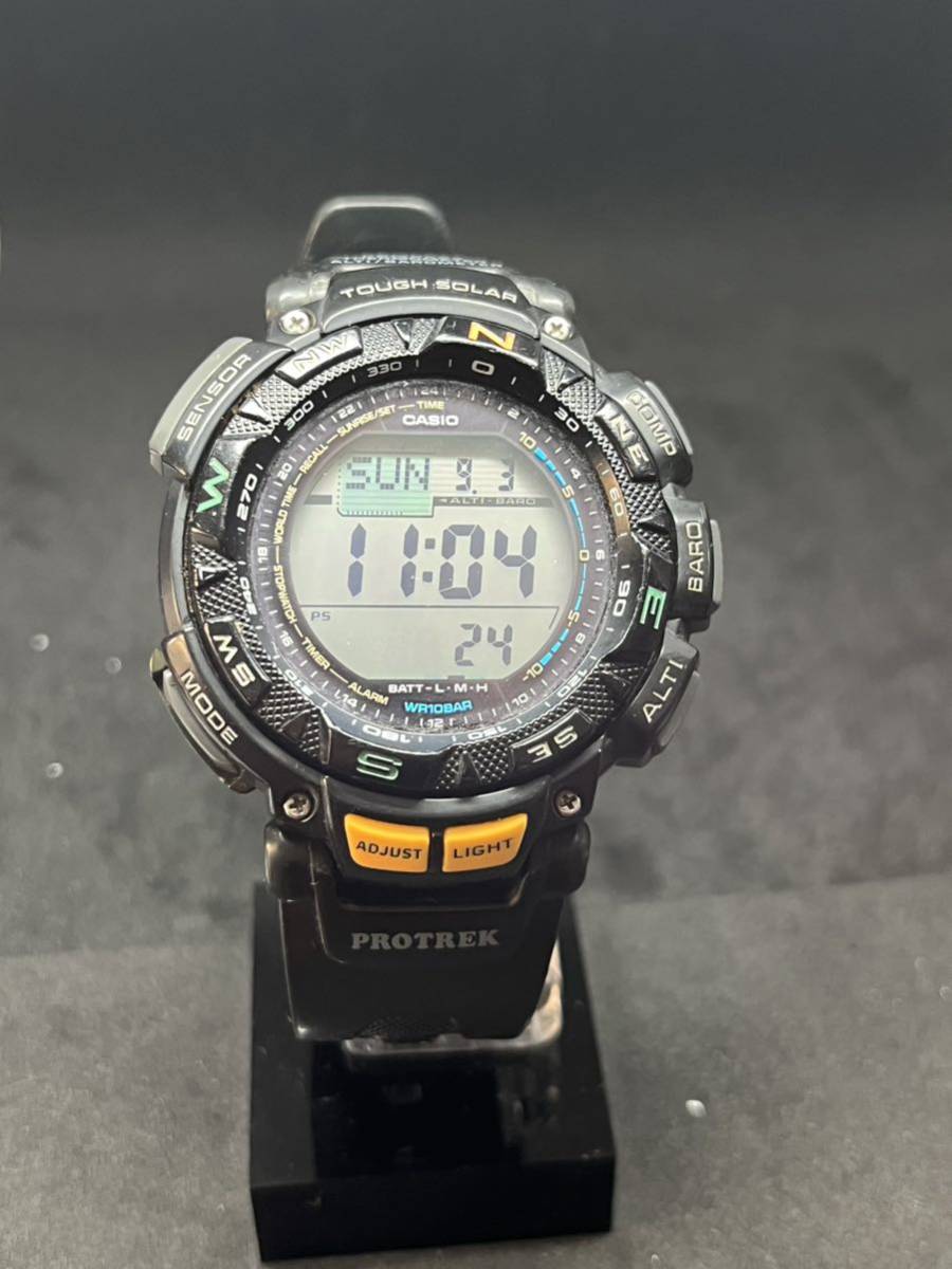 新品入荷 CASIO プロトレック トリプルセンサー タフソーラー 稼働美品