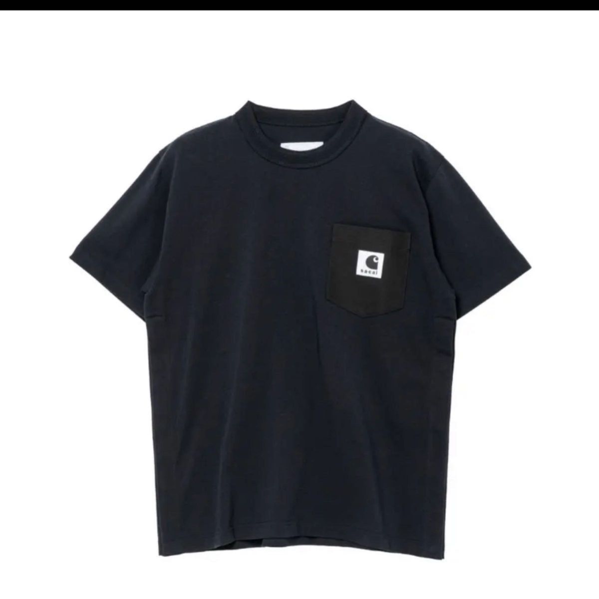 黒0 sacai Carhartt WIP T-shirt tシャツ 新品　サカイ　カーハート　コラボ　Tシャツ　tee タグ付き