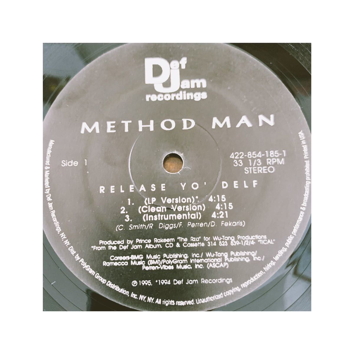 Method Man / Release Yo' Delf 12inch_画像3