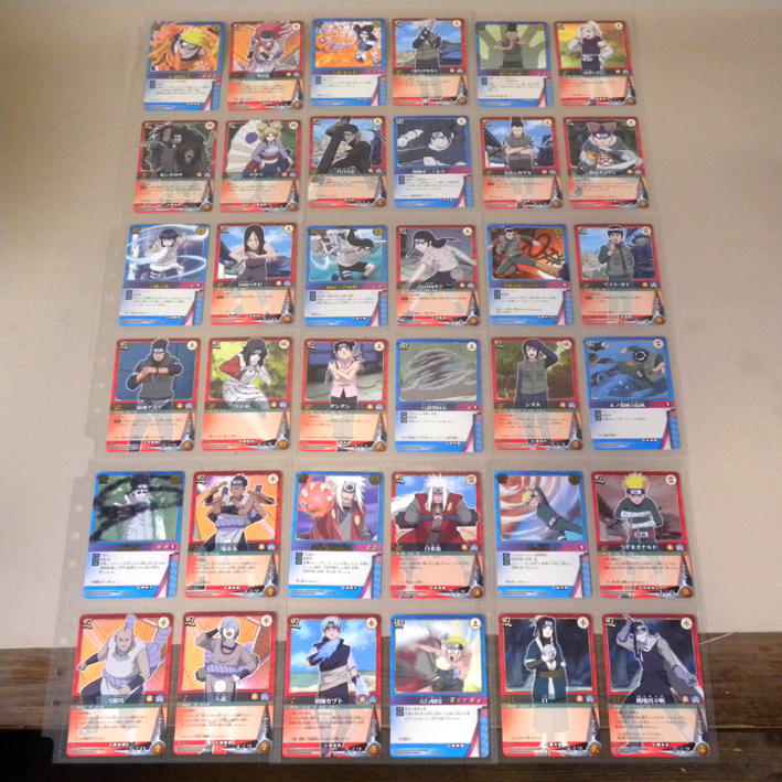 【全36種 フルコンプ 未使用 新品】ジャンボカードダス NARUTO カードゲーム 拡張ファイリングシート2(Bandai Naruto Trading Cards ナルト_画像1
