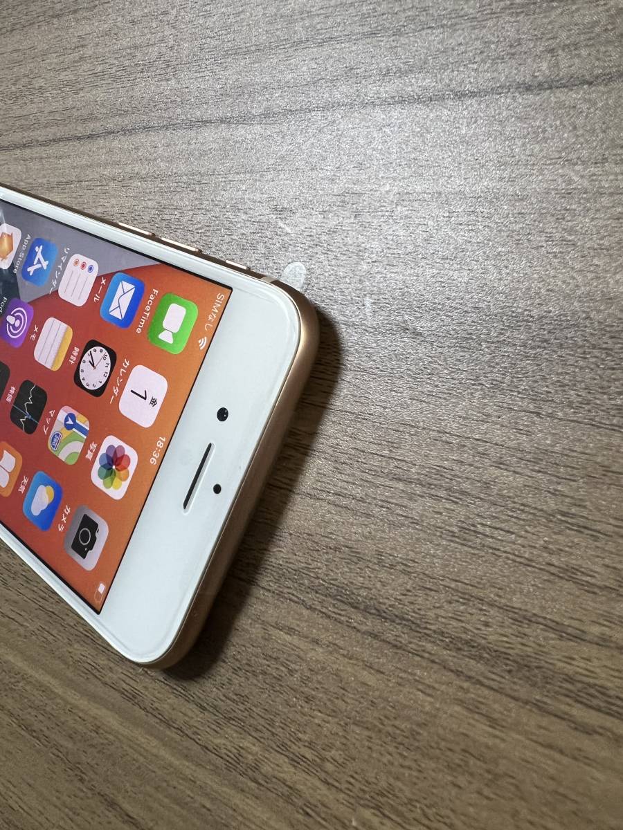 新品 交換品 iPhone8 64GB ゴールド KDDI版SIMフリー バッテリー100
