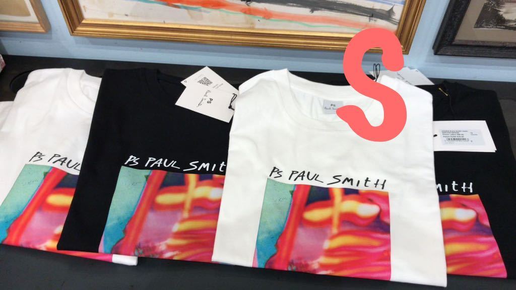 2色あり Paul Smith 半袖 オーガニックコットン Tシャツ S 黒　半袖Tシャツ Tシャツ ユニセックス ポールスミス ブランド紙袋付き_画像1