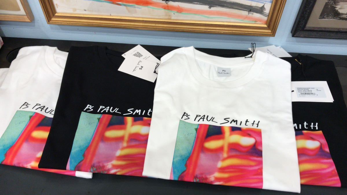 2色あり◇Paul Smith 半袖 オーガニックコットン Tシャツ 男女兼用　ポールスミス　半袖Tシャツ 黒