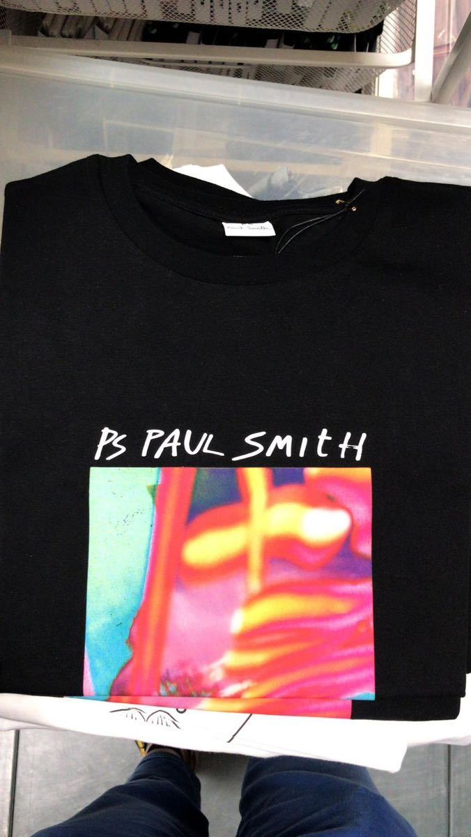2色あり Paul Smith 半袖 オーガニックコットン Tシャツ S 黒　半袖Tシャツ Tシャツ ユニセックス ポールスミス ブランド紙袋付き_画像2