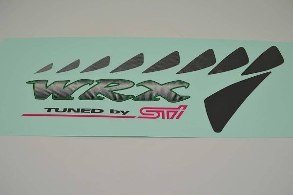 スバル純正 リア サイド フェンダー デカール ステッカー 左右セット インプレッサ GC8 WRX STI 未使用 SUBARU_画像2