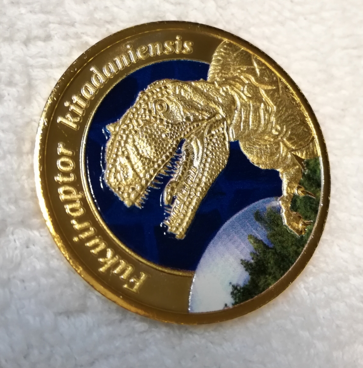 super-rare! Fukui prefecture . dinosaur museum memory medal coin dinosaur [ new goods ] Fukui prefecture museum 