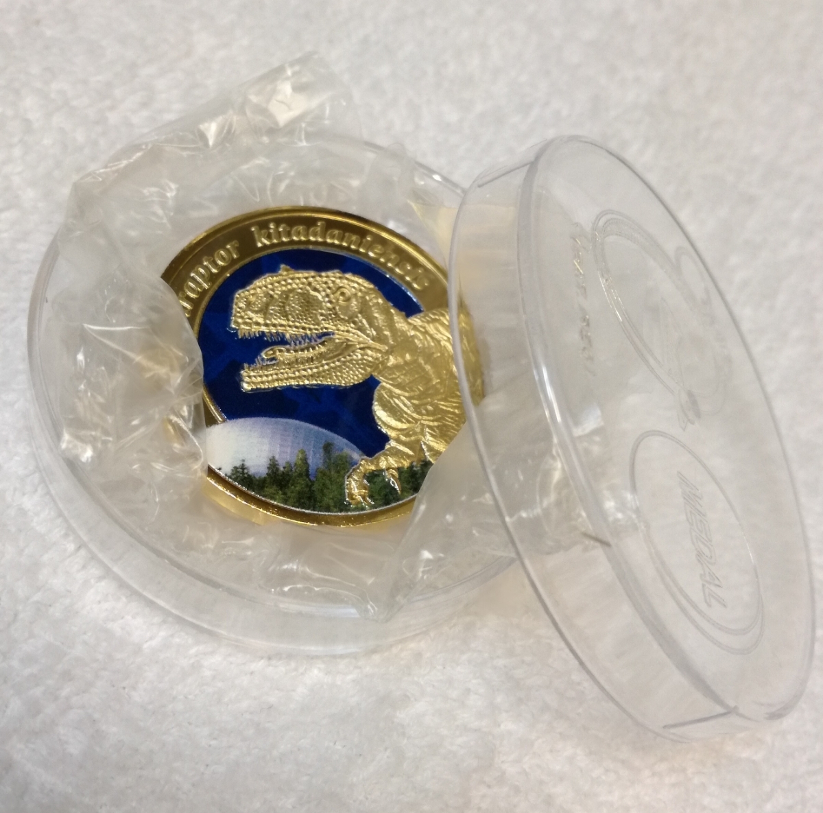 super-rare! Fukui prefecture . dinosaur museum memory medal coin dinosaur [ new goods ] Fukui prefecture museum 