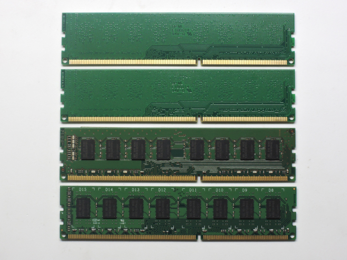 4GB x4枚セット 合計 16GB ● デスクトップ用メモリ 240ピン ● DDR3-1600 / PC3-12800 ●【 Memtest86 動作確認 】_画像2