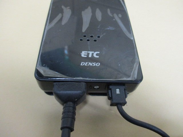 ▼軽四外し [レターパックプラス発送] DENSO/デンソー アンテナ分離型ETC 【DIU-9300S (BK)】カード有効期限通知 軽自動車 12V 中古品_画像8