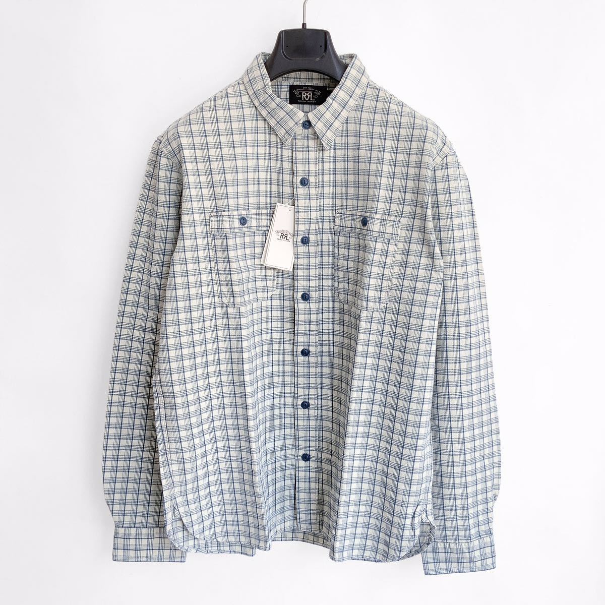 23SS 新品 DOUBLE RL RRL プラッド ウーブン ワークシャツ ダブル