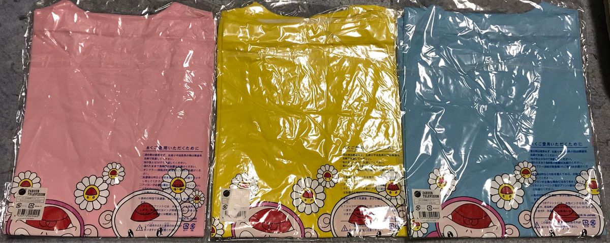 24時間テレビ31 チャリTシャツ SS 黄色、ピンク、水色　3種類セット　村上隆　Kaikaikiki