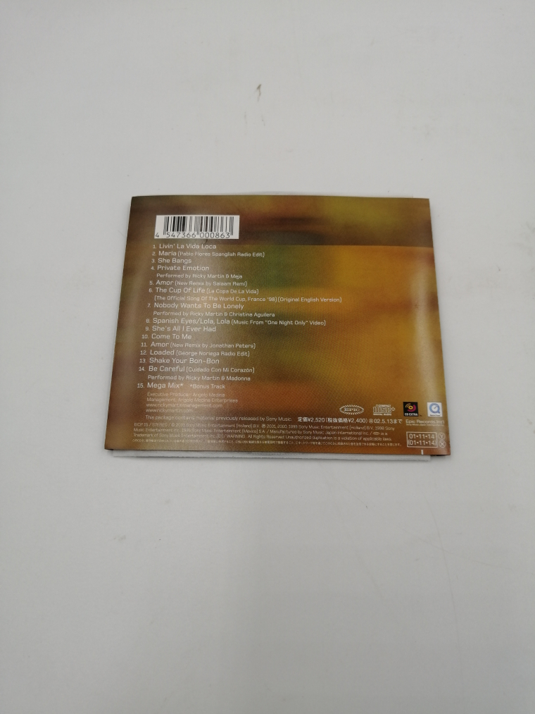 CD ベスト・オブ・リッキー・マーティン 帯付 ソフトケース_画像2