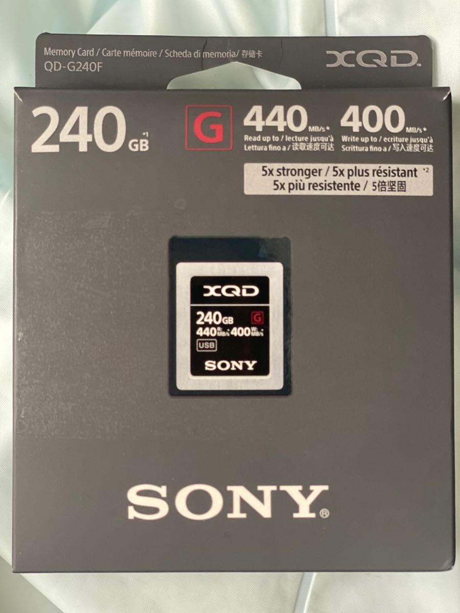 最安値即決 新品同様 SONY ソニー XQDメモリーカード 240GB QD-G240F
