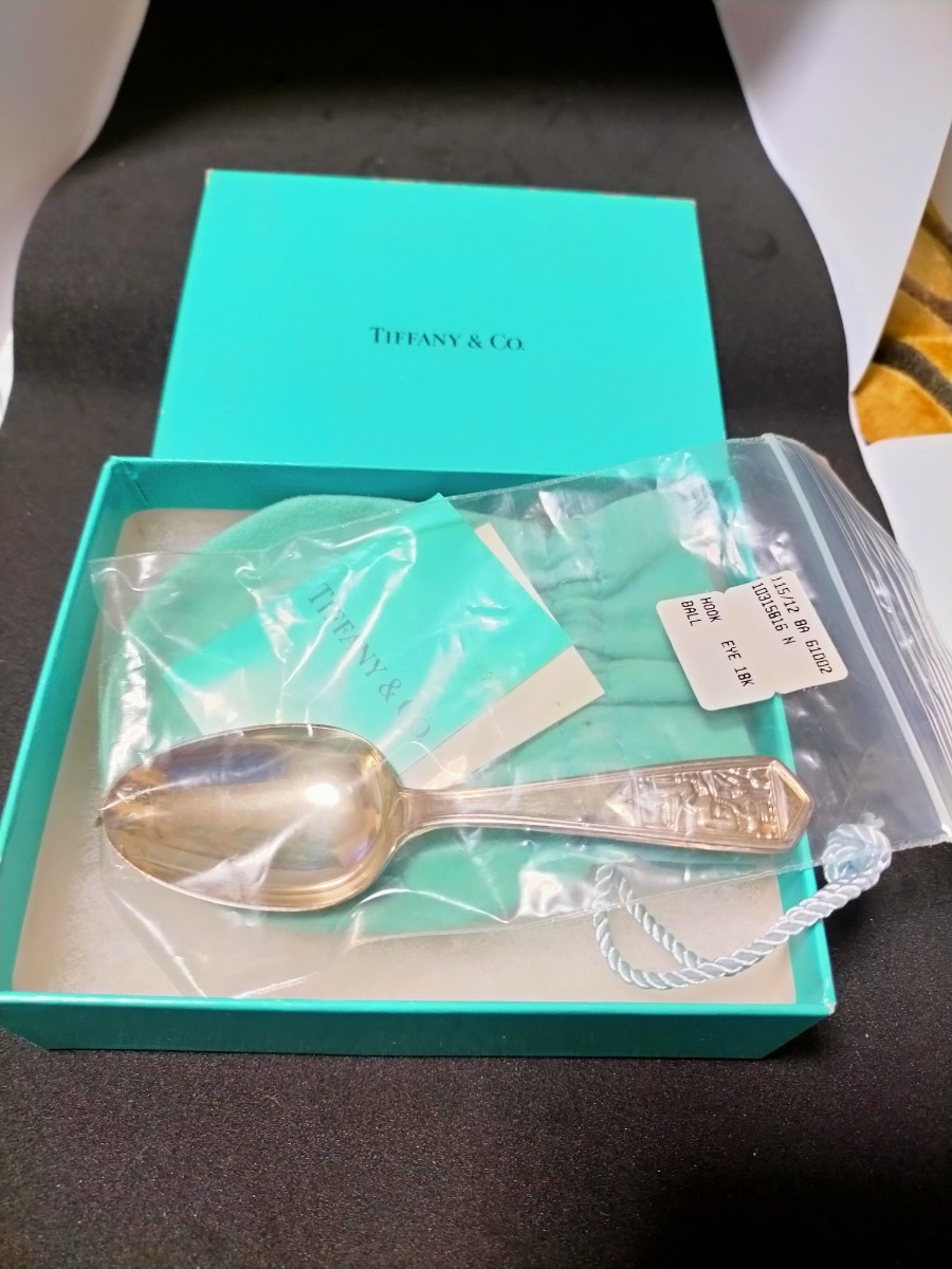 tiffany&Co. シルバーベビースプーン中古品 名前刻印有り 重さ約27.9g