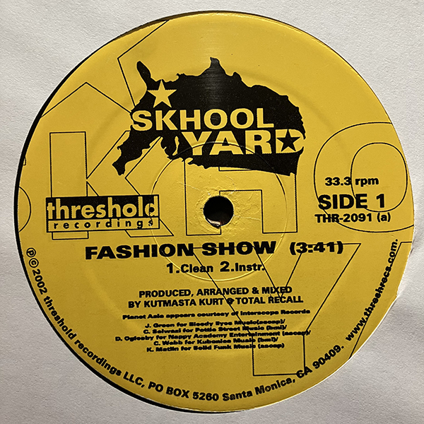 Skhool Yard / Fashion Show [Threshold Recordings THR-2091]_画像3