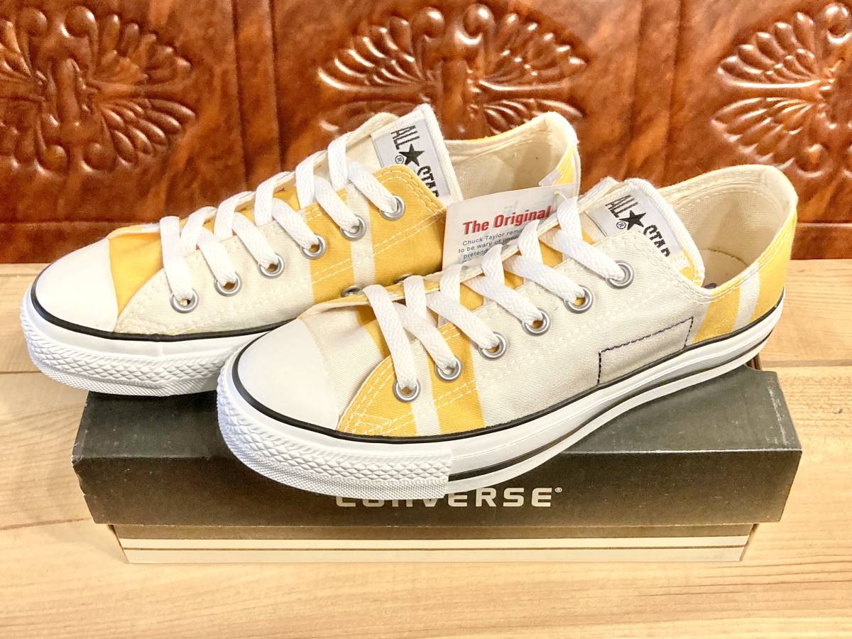 ★☆希少レア!コンバース ALL STAR EAVES サンブレラ 白/黄色 5 24cm converse オールスター ホワイト/イエロー デッド ビンテージ 2223★