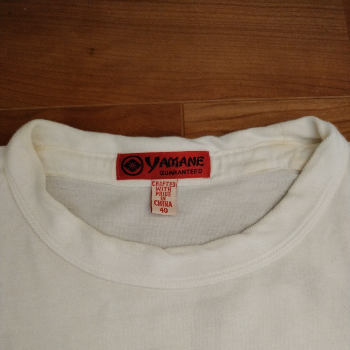 貴重 入手困難 正規品 山根英彦 YAMANE エヴィス EVISUMAN 長袖Tシャツ 40 アメカジ バイカー ロカビリー アウトドア 釣り カモメ 白_画像3