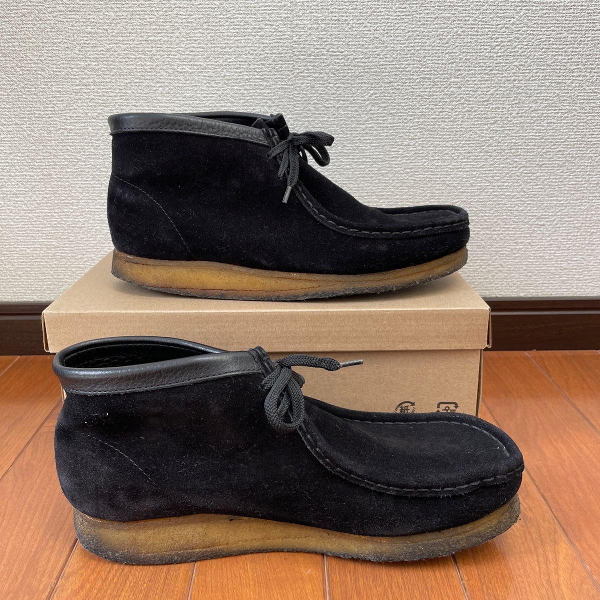 Clarks クラークス ワラビーブーツ 黒 サイズ8 ワラビー Clarks クラークス ワラビーブーツ 黒 サイズ8 ワラビー