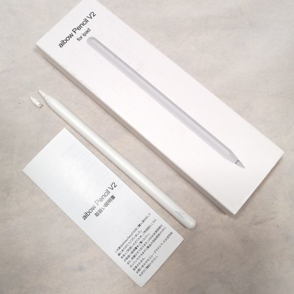 aibow Pencil V2 iPad 用 スタイラスペン タッチペン 技適マーク認証済み/超高感度 極細 軽量 (ペン1本＋交換用ペン先1個) a09097