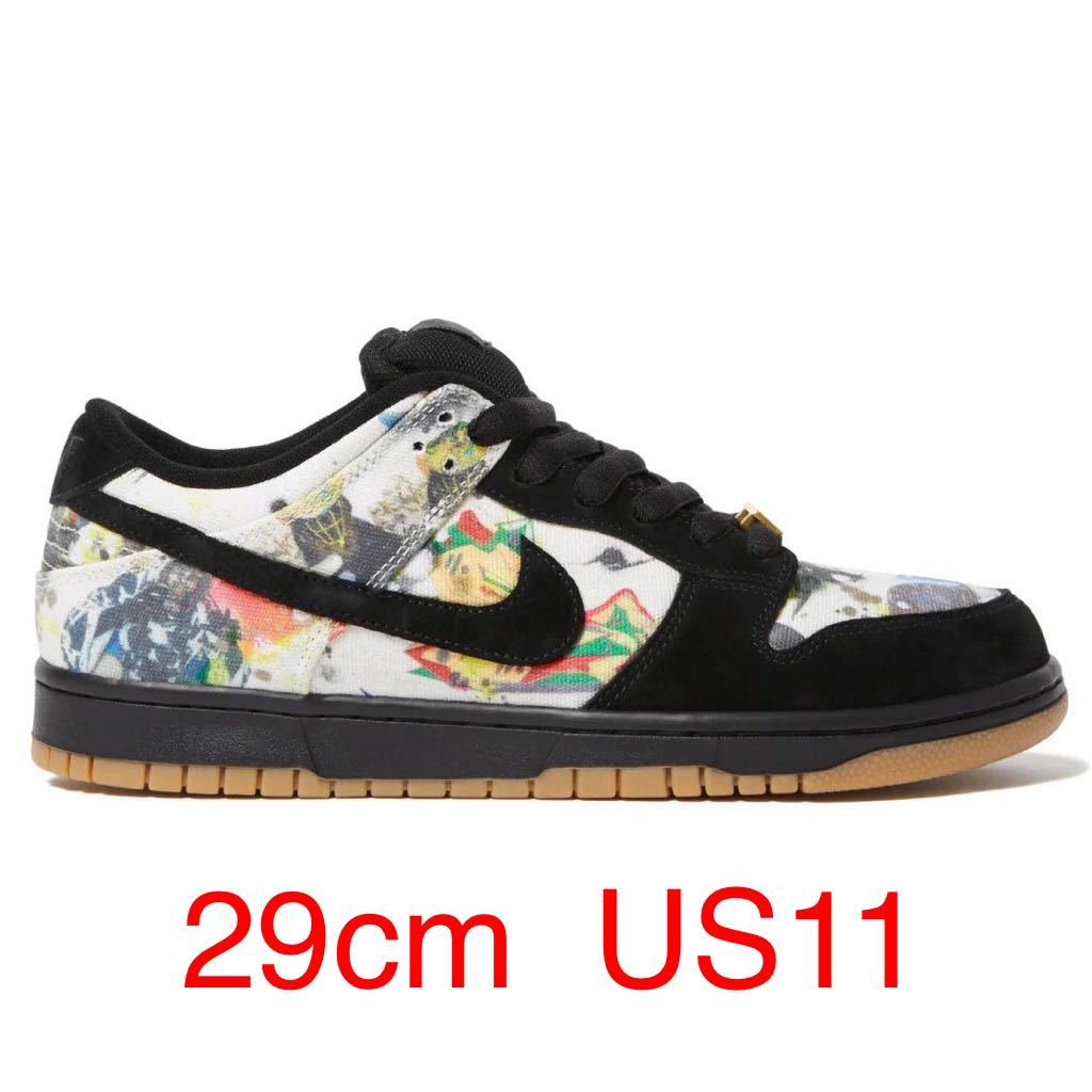 国内正規品】29 cm US 11 Supreme Nike SB Rammellzee Dunk Low FD8778