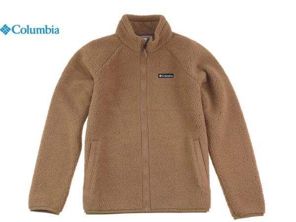 新品 Columbia コロンビア Mens 肉厚 ヘビーウェイト フリース ジャケット khaki 006 /USサイズ L