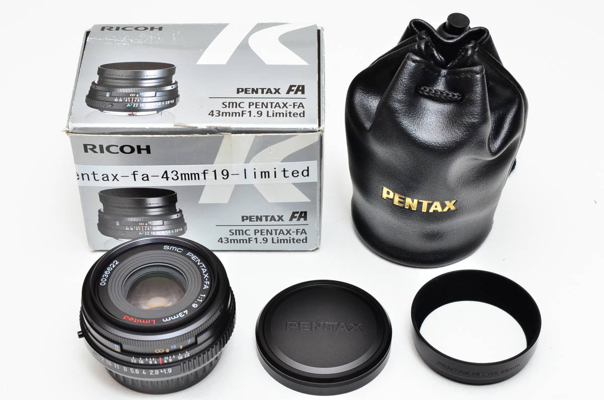 PENTAX smc PENTAX-FA 43mm F1.9 Limited Black 美品_画像6