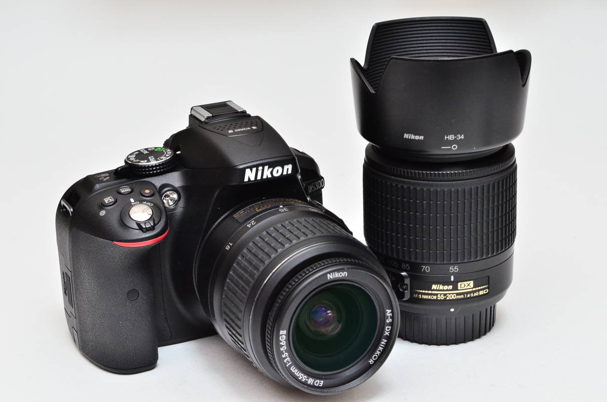 激安先着 D5300 Nikon AF-S18-55ｍｍ 美品 シャッター回数3545 セット