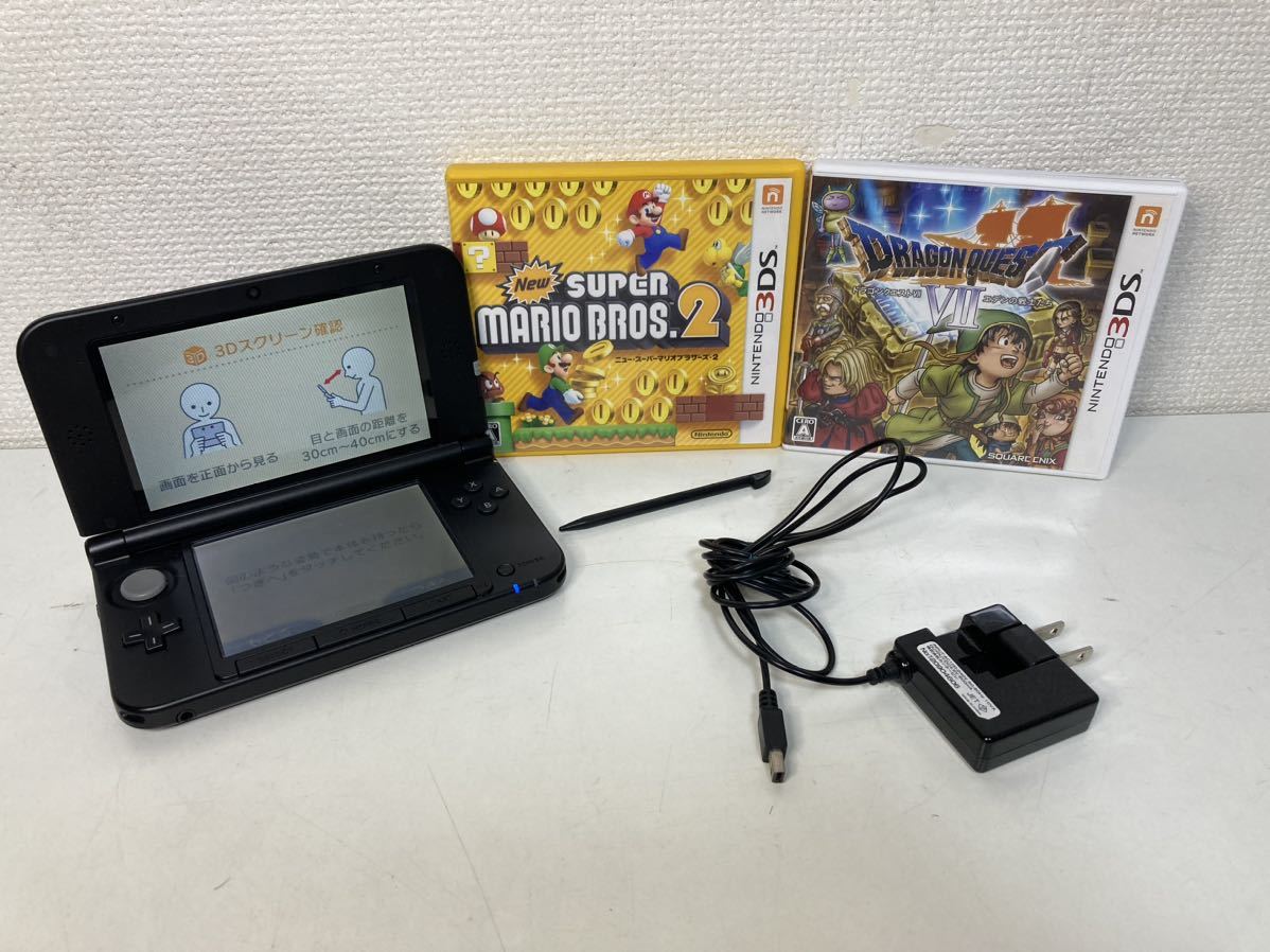 任天堂 Nintendo 3DS LL 本体 ソフト2本セット SPR-001(JPN) ブラック