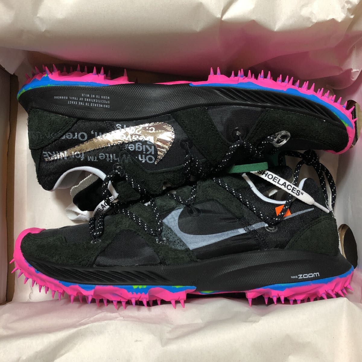 新品 NIKE off-white ナイキ ヴァージル オフホワイト ズーム SNKRS ZOOM TERRA KIGER 5