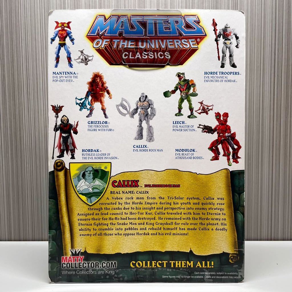 MASTERS OF THE UNIVERSE CLASSICS - CALLIX / 検 ヒーマン マスターズ・オブ・ザ・ユニバース アメコミ DC マーベル タートルズ プロレス_画像2